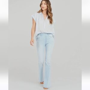 Spanx Flare‎ Denim Jean Light Wash